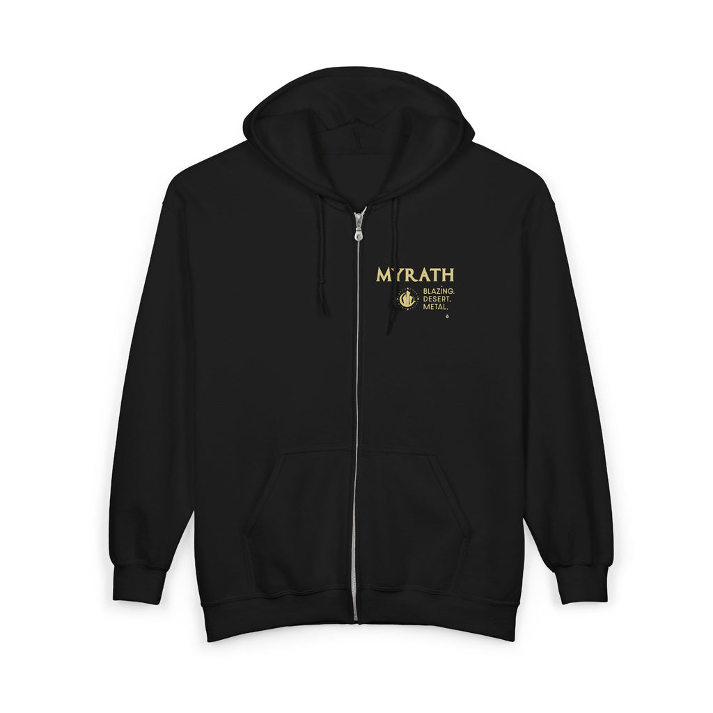 Blazing Desert Metal Zip Hoodie